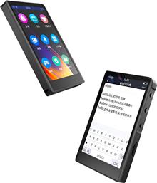 MP3 PLAYER Η9 ΜΕ ΟΘΟΝΗ ΑΦΗΣ 3.8, 16GB, BT, 1000MAH, ΜΑΥΡΟ RUIZU