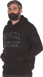 CAMO PRINTED PULLOVER HOODY A0-088-2-099 ΜΑΥΡΟ RUSSELL ATHLETIC