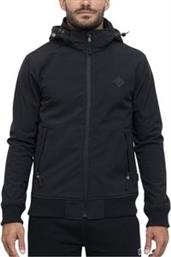 ΖΑΚΕΤΑ ZIP THROUGH SOFTSHELL HOODY ΜΑΥΡΗ RUSSELL ATHLETIC