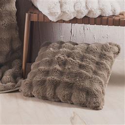 ΔΙΑΚΟΣΜΗΤΙΚΗ ΜΑΞΙΛΑΡΟΘΗΚΗ ΓΟΥΝΙΝΗ (50X50) RYTHMOS RABBIT TAUPE RYTHMOS HOME