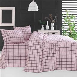 ΦΑΝΕΛΕΝΙΑ ΣΕΝΤΟΝΙΑ ΥΠΕΡΔΙΠΛΑ (ΣΕΤ) RYTHMOS SQUARES PINK ΧΩΡΙΣ ΛΑΣΤΙΧΟ 230X260 ΧΩΡΙΣ ΛΑΣΤΙΧΟ 230X260 RYTHMOS HOME