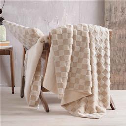 ΓΟΥΝΙΝΗ ΚΟΥΒΕΡΤΑ ΚΑΝΑΠΕ FLEECE (140X170) RYTHMOS NAYA BEIGE RYTHMOS HOME