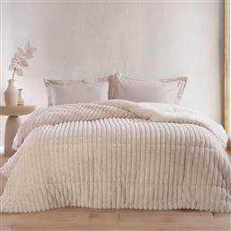 ΓΟΥΝΙΝΟ ΚΟΥΒΕΡΤΟΠΑΠΛΩΜΑ ΥΠΕΡΔΙΠΛΟ (220X240) RYTHMOS BUTTER ECRU RYTHMOS HOME