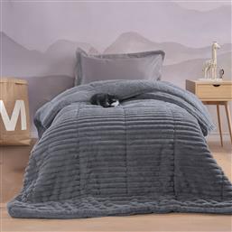 ΓΟΥΝΙΝΟ ΚΟΥΒΕΡΤΟΠΑΠΛΩΜΑ ΜΟΝΟ (160X220) RYTHMOS BUTTER D.GREY RYTHMOS HOME