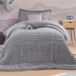 ΓΟΥΝΙΝΟ ΚΟΥΒΕΡΤΟΠΑΠΛΩΜΑ ΜΟΝΟ (160X220) RYTHMOS BUTTER L.GREY RYTHMOS HOME