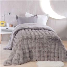 ΓΟΥΝΙΝΟ ΚΟΥΒΕΡΤΟΠΑΠΛΩΜΑ ΜΟΝΟ (160X220) RYTHMOS LUXE GREY RYTHMOS HOME