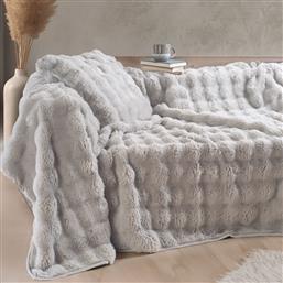 ΓΟΥΝΙΝΟ ΡΙΧΤΑΡΙ ΤΡΙΘΕΣΙΟΥ ΚΑΝΑΠΕ (180X280) RYTHMOS RABBIT GREY RYTHMOS HOME