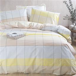 ΚΟΥΒΕΡΛΙ ΥΠΕΡΔΙΠΛΟ (ΣΕΤ 220X240) RYTHMOS NEXT COLETTE YELLOW/BLUE RYTHMOS HOME