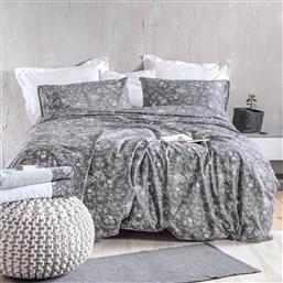 ΚΟΥΒΕΡΛΙ ΥΠΕΡΔΙΠΛΟ (ΣΕΤ 220X240) RYTHMOS NOVA ORTENSIA GREY RYTHMOS HOME