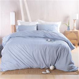 ΚΟΥΒΕΡΛΙ ΥΠΕΡΔΙΠΛΟ (ΣΕΤ 220X240) RYTHMOS SYMBOL MOTIV BLUE RYTHMOS HOME