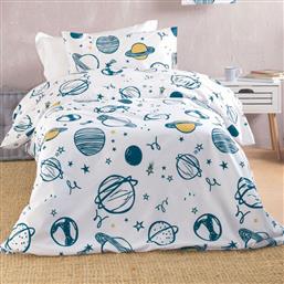 ΚΟΥΒΕΡΛΙ ΜΟΝΟ (ΣΕΤ 160X240) RYTHMOS SYMBOL SATURN WHITE RYTHMOS HOME