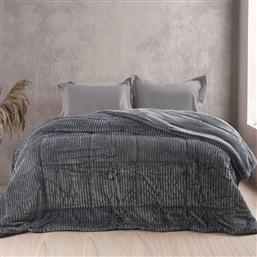 ΚΟΥΒΕΡΤΟΠΑΠΛΩΜΑ ΥΠΕΡΔΙΠΛΟ 220X240 RYTHMOS ETOILE ΓΚΡΙ (220X240) RYTHMOS HOME