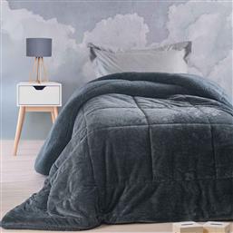 ΚΟΥΒΕΡΤΟΠΑΠΛΩΜΑ ΜΟΝΟ (160X220) RYTHMOS TILTY GREY-BLUE RYTHMOS HOME από το SPITISHOP