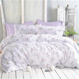 ΠΑΠΛΩΜΑ ΥΠΕΡΔΙΠΛΟ (ΣΕΤ 220X240) RYTHMOS DIVA BOUQUET LILAC RYTHMOS HOME