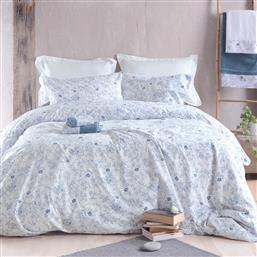 ΠΑΠΛΩΜΑ ΥΠΕΡΔΙΠΛΟ (ΣΕΤ 220X240) RYTHMOS NOVA ORTENSIA BLUE RYTHMOS HOME