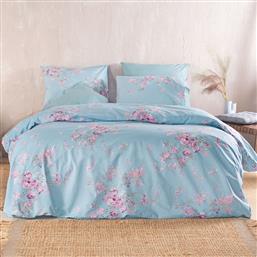 ΠΑΠΛΩΜΑ ΥΠΕΡΔΙΠΛΟ (ΣΕΤ) 220X240 RYTHMOS SPRINGTIME ΜΠΛΕ (220X240) RYTHMOS HOME