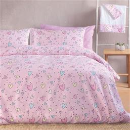 ΠΑΠΛΩΜΑ ΥΠΕΡΔΙΠΛΟ (ΣΕΤ 220X240) RYTHMOS SYMBOL POP HEARTS RYTHMOS HOME