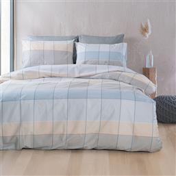 ΠΑΠΛΩΜΑΤΟΘΗΚΗ ΥΠΕΡΔΙΠΛΗ (ΣΕΤ) 225X250 RYTHMOS COLETTE ΓΚΡΙ-ΓΑΛΑΖΙΟ (225X250) RYTHMOS HOME