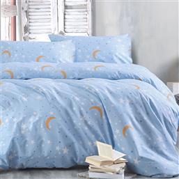 ΠΑΠΛΩΜΑΤΟΘΗΚΗ ΥΠΕΡΔΙΠΛΗ (ΣΕΤ 225X250) RYTHMOS SYMBOL MOONLIGHT BLUE RYTHMOS HOME από το SPITISHOP