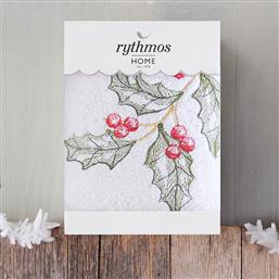 ΠΕΤΣΕΤΑ ΠΡΟΣΩΠΟΥ 50X90 RYTHMOS CHRISTMAS TERRY GIFT SET (3) ΓΚΙ ΛΕΥΚΟ (50X90) RYTHMOS HOME