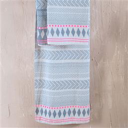 ΠΕΤΣΕΤΑ ΘΑΛΑΣΣΗΣ - ΠΑΡΕΟ (100X200) RYTHMOS TILDA BLUE-FUCHSIA RYTHMOS HOME