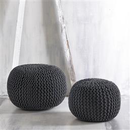 ΠΟΥΦ (Φ45X30) RYTHMOS MAYO D.GREY RYTHMOS HOME