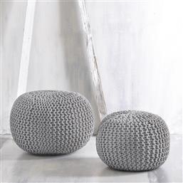 ΠΟΥΦ (Φ45X30) RYTHMOS MAYO L.GREY RYTHMOS HOME