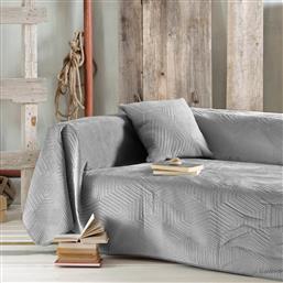 ΡΙΧΤΑΡΙ ΚΑΝΑΠΕ ΤΡΙΘΕΣΙΟΥ ΒΕΛΟΥΤΕ (180X280) RYTHMOS SELMA GREY RYTHMOS HOME