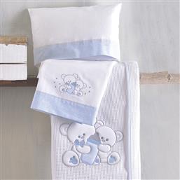 ΣΕΝΤΟΝΙΑ ΦΑΝΕΛΕΝΙΑ ΚΟΥΝΙΑΣ (ΣΕΤ) 100X160 RYTHMOS CUDDLES ΣΙΕΛ ΧΩΡΙΣ ΛΑΣΤΙΧΟ (100X160) RYTHMOS HOME