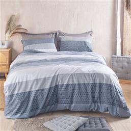 ΣΕΝΤΟΝΙΑ KING SIZE (ΣΕΤ) 260X280 RYTHMOS ROBIN ΜΠΛΕ ΧΩΡΙΣ ΛΑΣΤΙΧΟ (260X280) RYTHMOS HOME