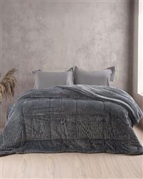 ΚΟΥΒΕΡΤΟΠΑΠΛΩΜΑ ΗΜΙΔΙΠΛΟ ETOILE ΓΚΡΙ 160X220CM RYTHMOS
