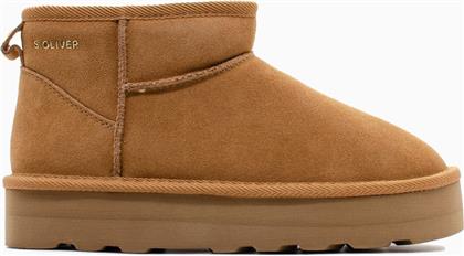 ΓΥΝΑΙΚΕΙΑ ΔΕΡΜΑΤΙΝΑ ΜΠΟΤΑΚΙΑ S.OLIVER 5-26352-41-305 COGNAC S OLIVER
