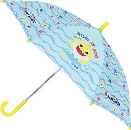 ΟΜΠΡΕΛΑ ΒΡΟΧΗΣ ΑΥΤΟΜΑΤΗ ΜΠΑΣΤΟΥΝΙ (Φ43X76) BABY SHARK BEACH DAY 312160119 SAFTA