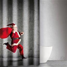 ΚΟΥΡΤΙΝΑ ΜΠΑΝΙΟΥ CHRISTMAS 406 ΓΚΡΙ 180X200CM SAINT CLAIR