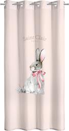 ΚΟΥΡΤΙΝΑ ΜΕ ΤΡΟΥΚΣ 160X240 LAPIN PINK (160X240) SAINT CLAIR από το AITHRIO