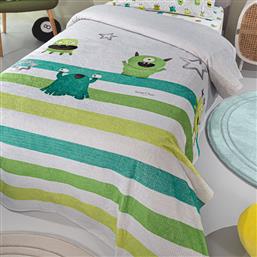 ΚΟΥΒΕΡΤΑ FLEECE ΚΟΥΝΙΑΣ (110X140) ULTRA SOFT MONSTERS LIME SAINT CLAIR