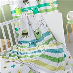 ΚΟΥΒΕΡΤΑ FLEECE ΚΟΥΝΙΑΣ 110X140 ULTRASOFT MONSTERS LIME (110X140) SAINT CLAIR από το AITHRIO