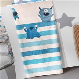 ΚΟΥΒΕΡΤΑ FLEECE ΜΟΝΗ (160X220) ULTRA SOFT MONSTERS BLUE SAINT CLAIR