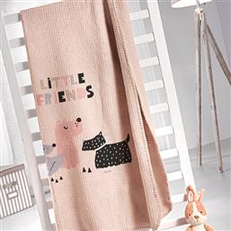 ΚΟΥΒΕΡΤΑ FLEECE ΜΟΝΗ 160X220 ULTRASOFT DOGGY PINK (160X220) SAINT CLAIR