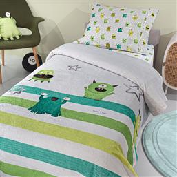 ΚΟΥΒΕΡΤΑ FLEECE ΜΟΝΗ 160X220 ULTRASOFT MONSTERS LIME (160X220) SAINT CLAIR