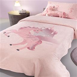 ΚΟΥΒΕΡΤΑ FLEECE ΜΟΝΗ (160X240) ULTRA SOFT PINTO PINKY SAINT CLAIR από το SPITISHOP