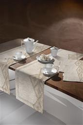 RUNNER 2 ΟΨΕΩΝ POLYESTER LASER CUT 2032 NATURAL 40X160ΕΚ. (ΥΦΑΣΜΑ: POLYESTER, ΧΡΩΜΑ: NATURAL) - - 5206480640223 SAINT CLAIR