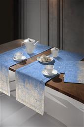 RUNNER ΑΛΕΚΙΑΣΤΟ 2 ΟΨΕΩΝ POLYESTER 2040 BLUE JEAN-BEIGE LASER CUT 40X160ΕΚ. (ΥΦΑΣΜΑ: POLYESTER, ΧΡΩΜΑ: ΜΠΕΖ) - - 5206480645495 SAINT CLAIR