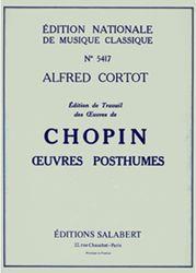 CHOPIN - OEUVRES POSTHUMES SALABERT