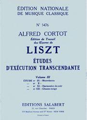 LISZT - 12 ETUD. D' EXECUTION TRANSCEND. III SALABERT