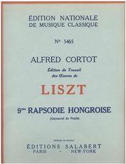 LISZT - RHAPSODIE NR9 SALABERT