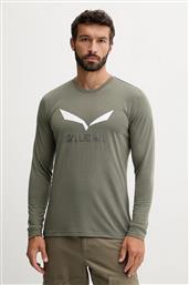 ΑΘΛΗΤΙΚΟ ΜΑΚΡΥΜΑΝΙΚΟ SOLIDLOGO ΧΡΩΜΑ: ΠΡΑΣΙΝΟ SALEWA