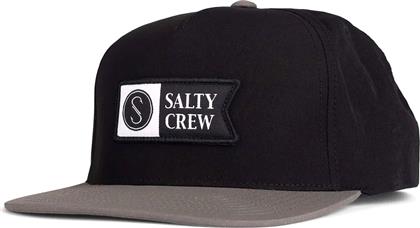 ΚΑΠΕΛΟ ALPHA TECH 5 PANEL 35035282 ΜΑΥΡΟ SALTY CREW