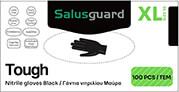 TOUGH ΓΑΝΤΙΑ ΝΙΤΡΙΛΙΟΥ SIZE XL-EXTRA LARGE ΜΑΥΡΑ 100 ΤΕΜ SALUSGUARD