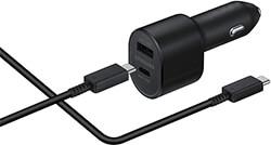CAR CHARGER ADAPTOR 45W DUO USB TYPE-C BLACK EP-L5300XB SAMSUNG